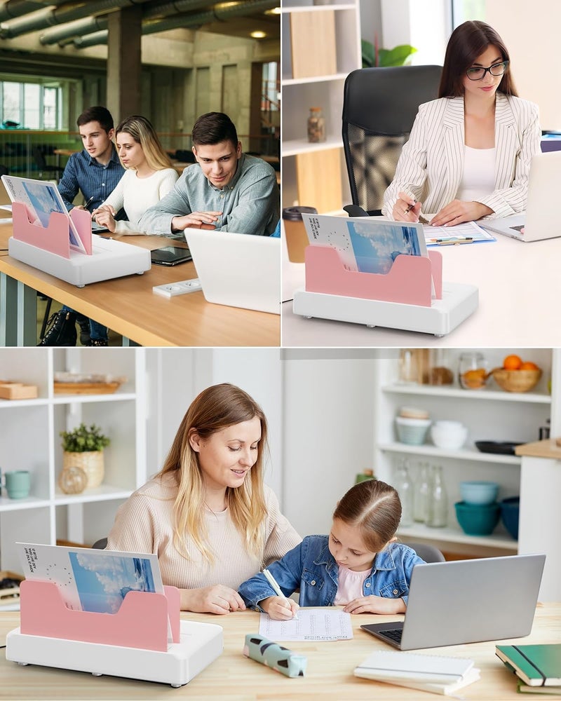 Makeasy Pink Thermal Binding Machine 500 Sheets Capacity, Digital Touch Panel, Air Cooling, Electric Thermal Binder for A4//A5/Letter Size Documents, Come with 10 PCS Binding Covers - Image 5